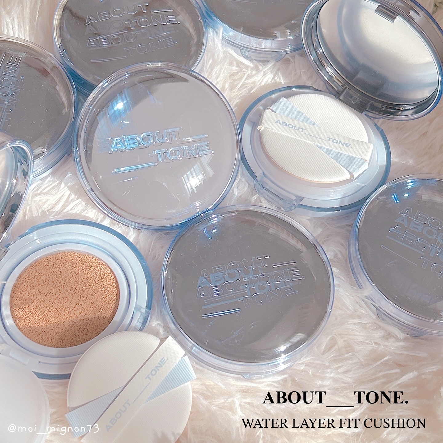 ウォーターレイヤーフィットクッション /ABOUT TONE/クッションファンデーションを使ったクチコミ（1枚目）