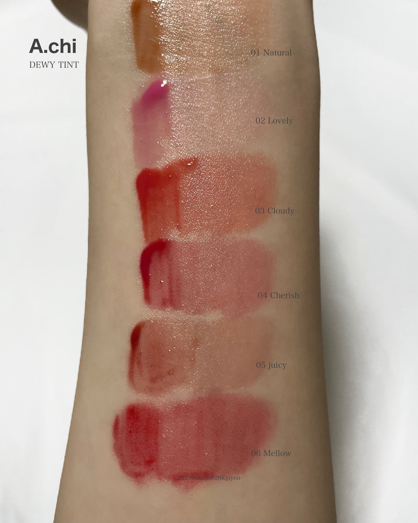 Dewy Tint/A.chi/リップティントを使ったクチコミ(3枚目)