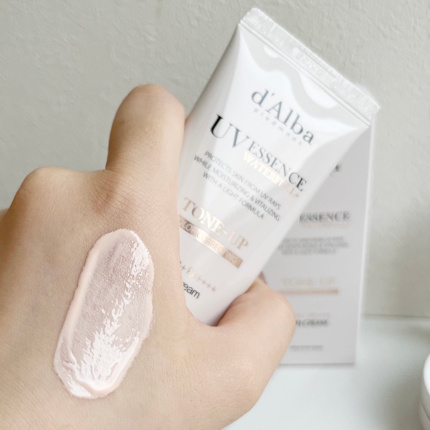 ウォータフルトーンアップサンクリーム/ダルバ/日焼け止めクリームを使ったクチコミ(2枚目)