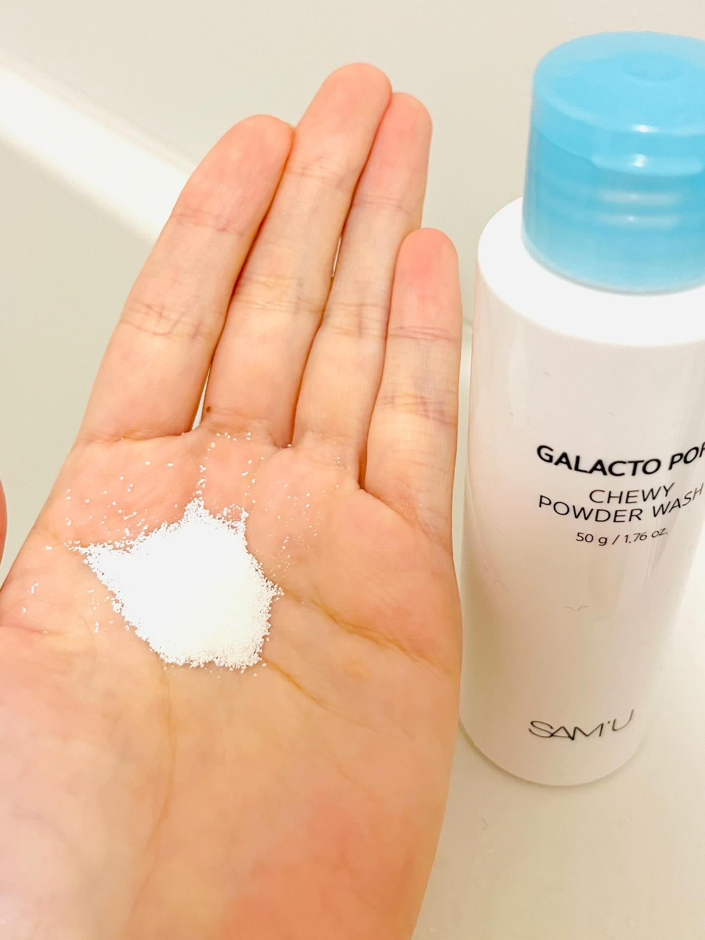 サミュ ガラクトポア チューイー パウダーウォッシュ/SAM'U/洗顔パウダーを使ったクチコミ（2枚目）