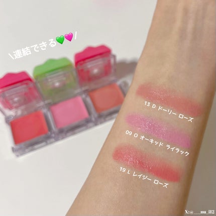 ペリペラ トック ブラッシュ キーキャップ/PERIPERA/パウダーチークを使ったクチコミ(2枚目)