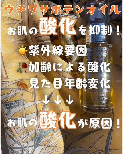 モロッコ100%オーガニック ウチワサボテンオイル/Natural Majesty/フェイスオイルを使ったクチコミ(4枚目)