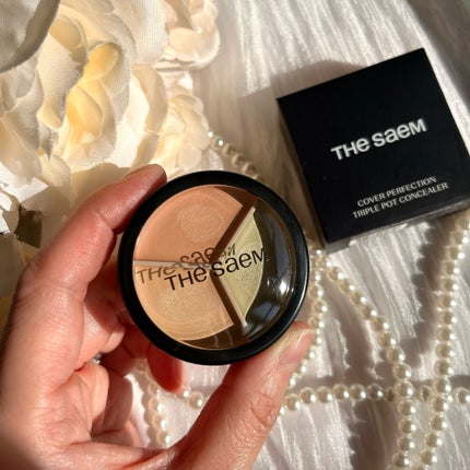 カバーパーフェクション トリプル ポット コンシーラー/the SAEM/パレットコンシーラーを使ったクチコミ(5枚目)