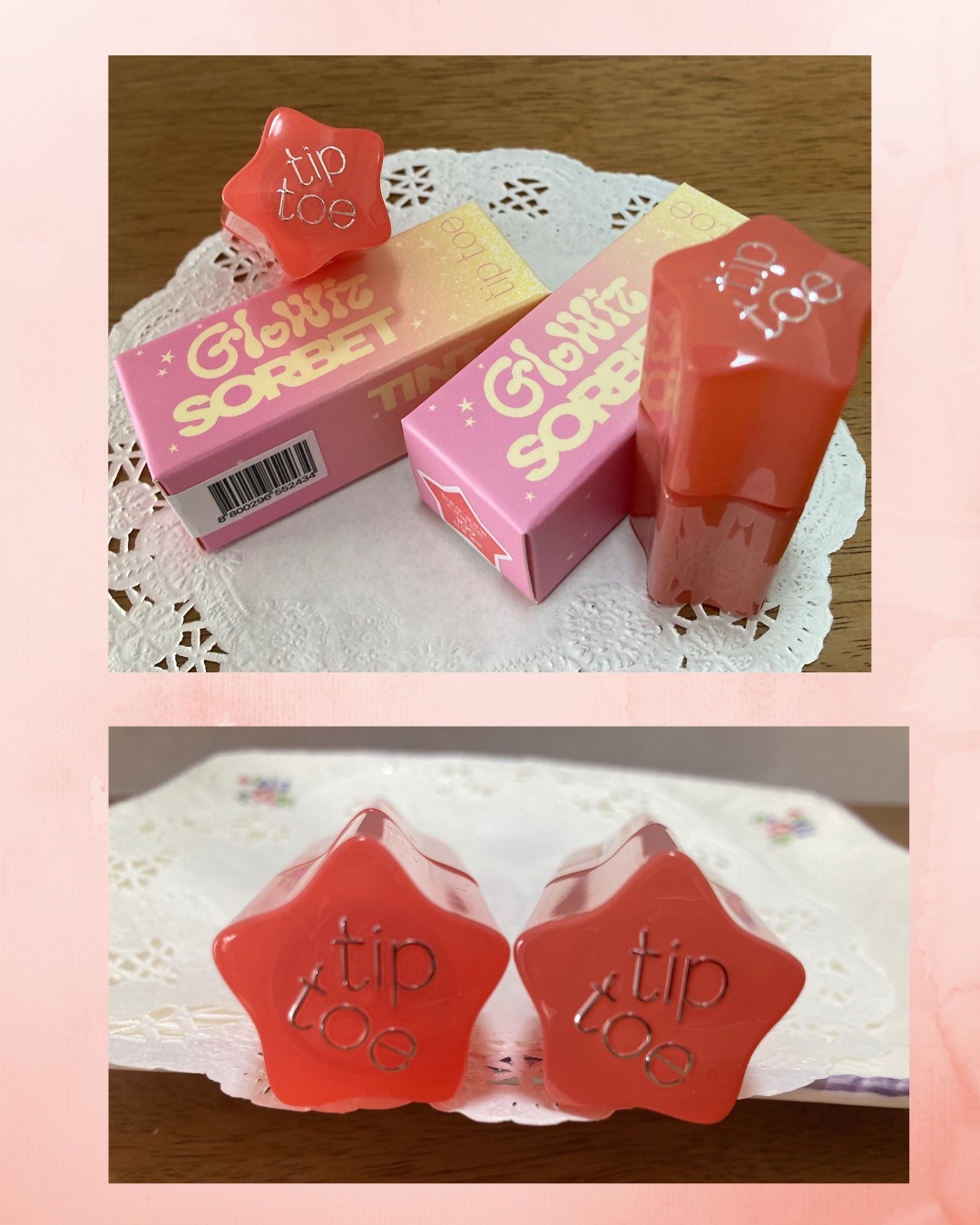 グロウイットソルベティント/tiptoe/リップティントを使ったクチコミ（2枚目）