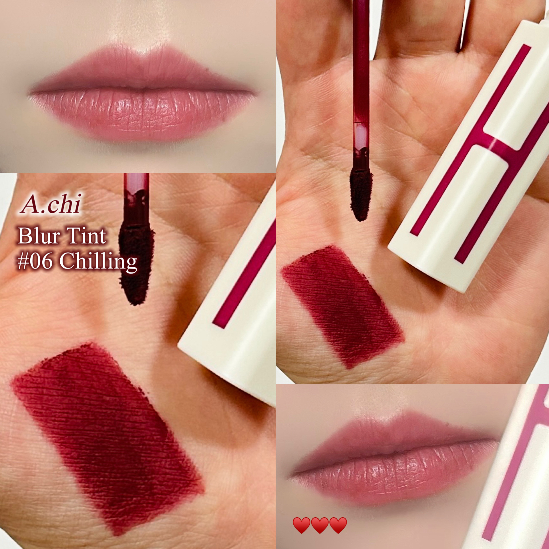 ブラーティント/A.chi/リップティントを使ったクチコミ（1枚目）