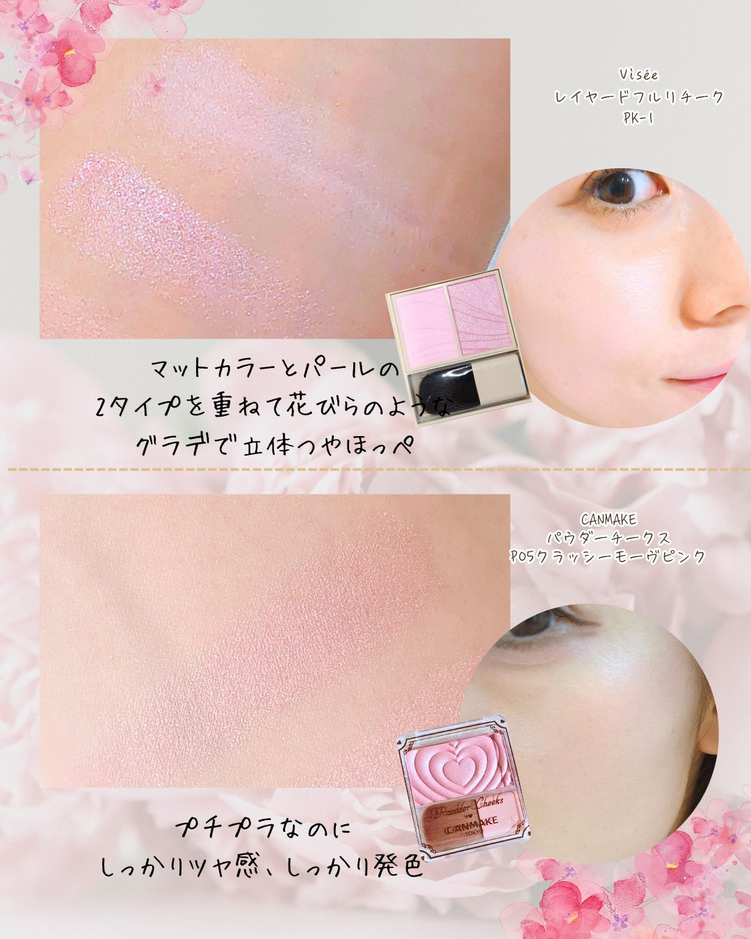 パウダーチークス/キャンメイク/パウダーチークを使ったクチコミ(6枚目)