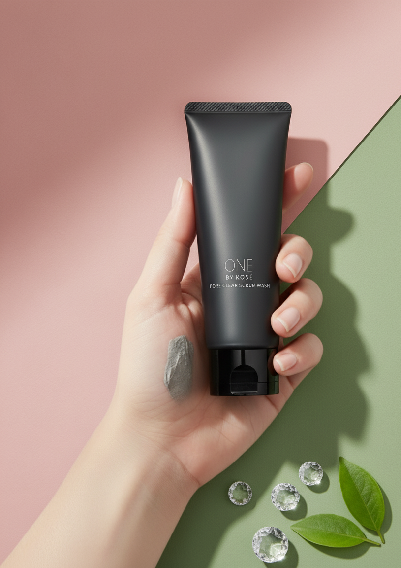 ポアクリア スクラブ ウォッシュ/ONE BY KOSE/洗顔フォームを使ったクチコミ（2枚目）