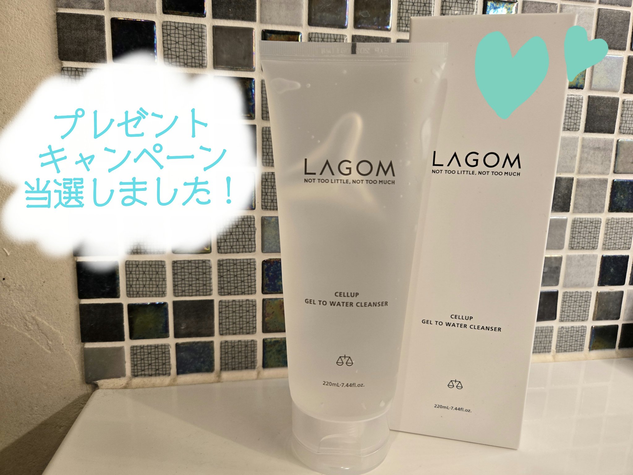 ▷プレゼントキャンペーンでいただきました！

▹▸LAGOM
ラゴム ジェルトゥウォーター クレンザー 朝用洗顔 220ml 

朝はポンプ式の泡洗顔でサッと済ませていたけど、
プレゼントでいただいてから2週間ほど
使い続けてみました！
乾