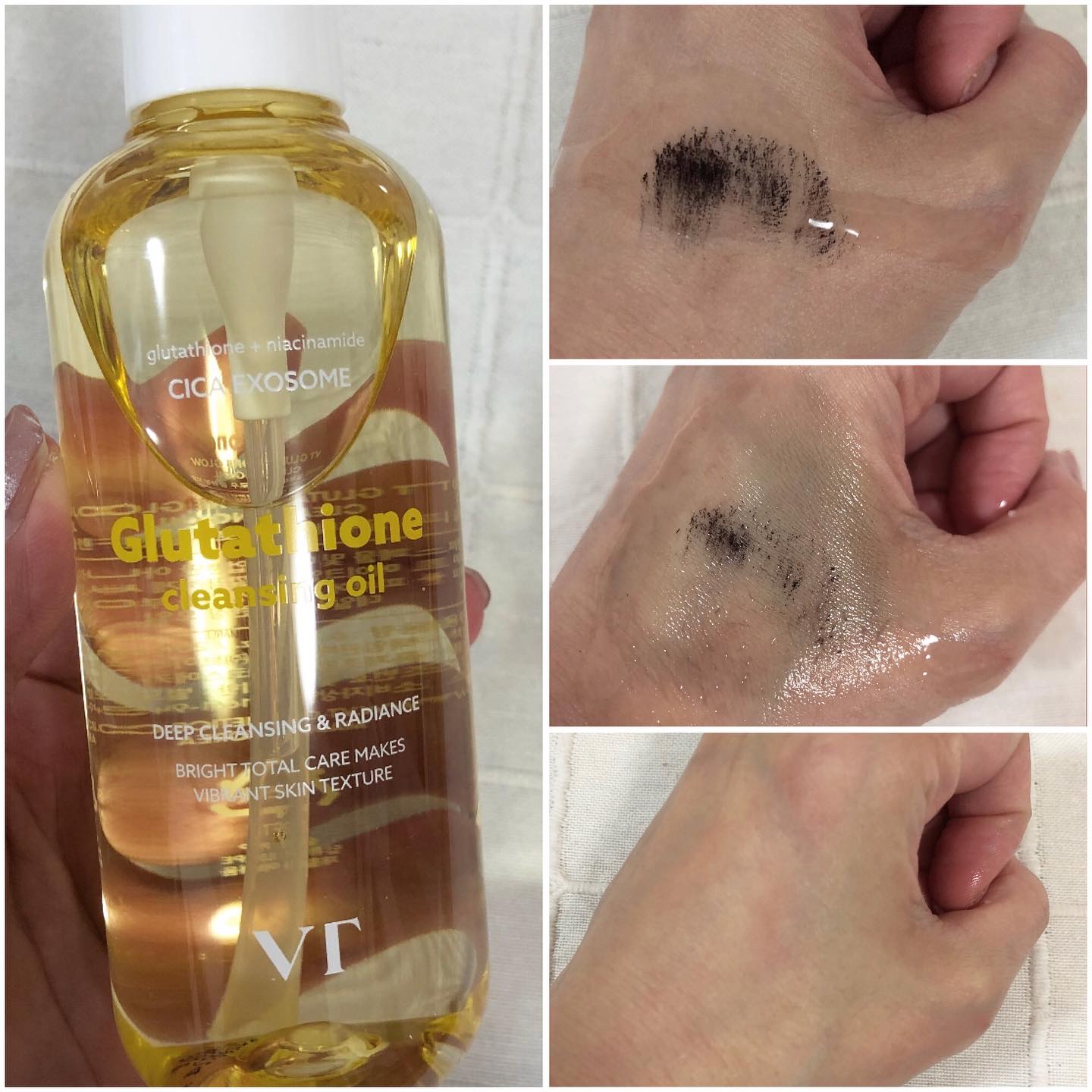 グルタチオングロウ クレンジングオイル/VT/オイルクレンジングを使ったクチコミ（3枚目）