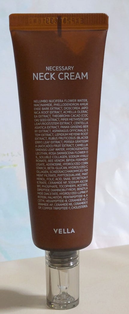 ネセサリーネッククリーム チューブタイプ/VELLA/ネック・デコルテケアを使ったクチコミ(2枚目)