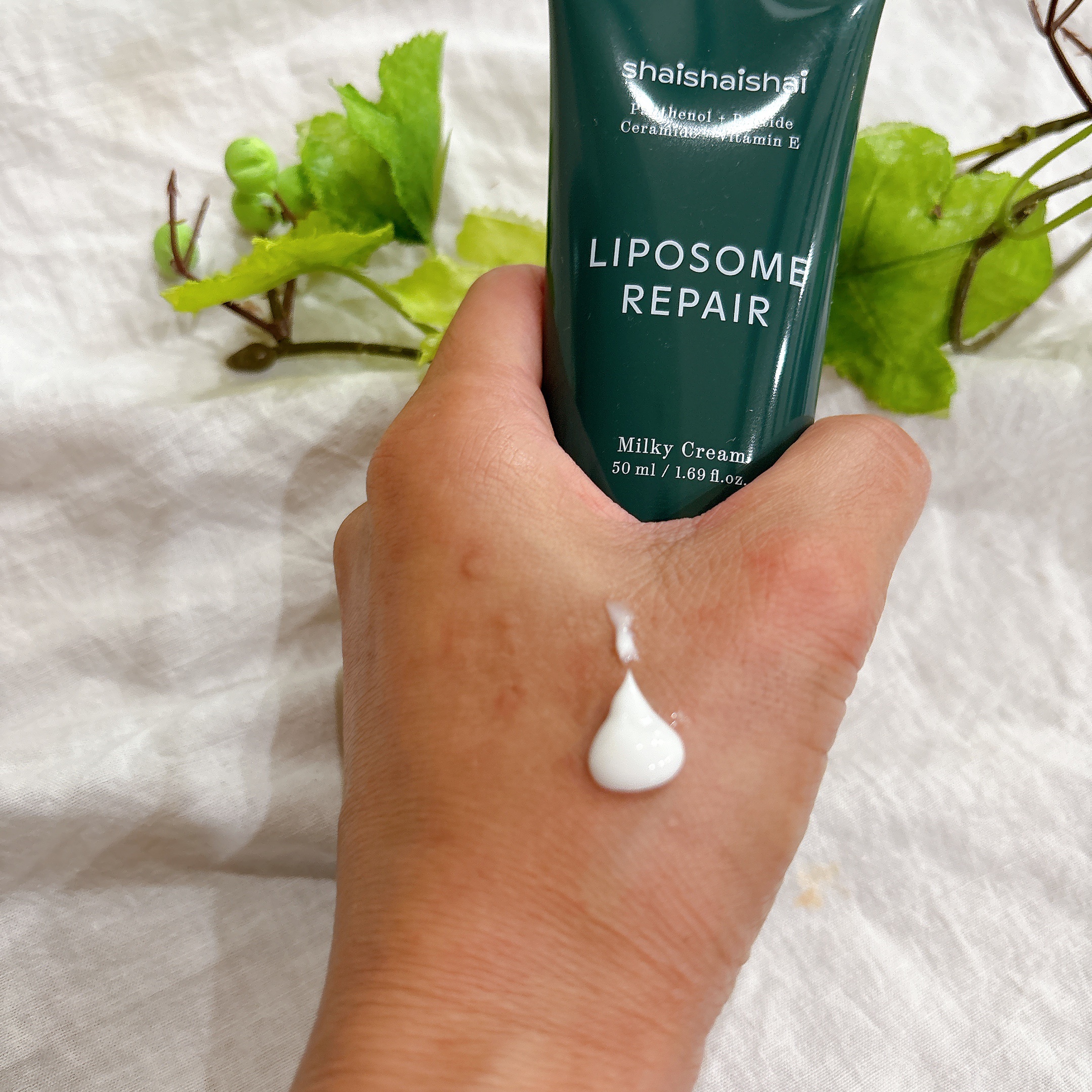 リポソームリペア ミルキークリーム/shaishaishai/フェイスクリームを使ったクチコミ（2枚目）
