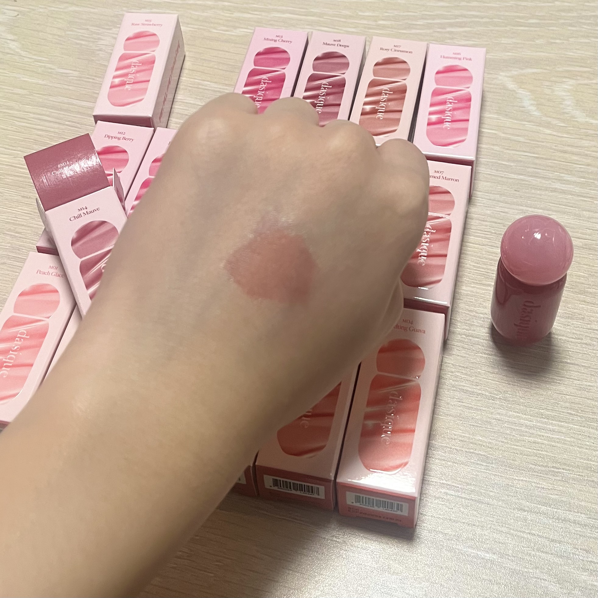 ジューシーデューイグロウティント 05 ジュジュブピューレ(ミニ) /dasique/リップティントを使ったクチコミ（3枚目）