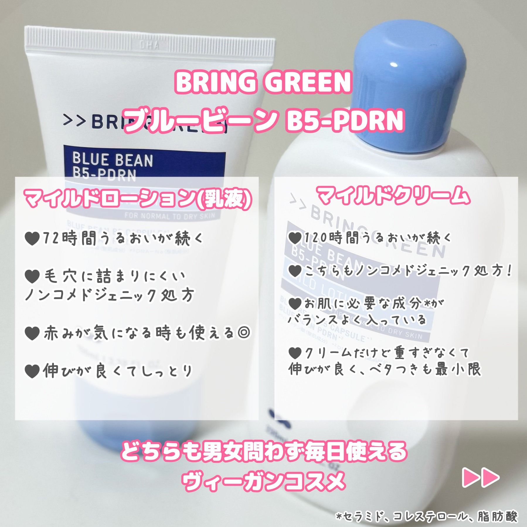 ブルービーンB5-PDRN™マイルドローション/BRING GREEN/乳液を使ったクチコミ（2枚目）