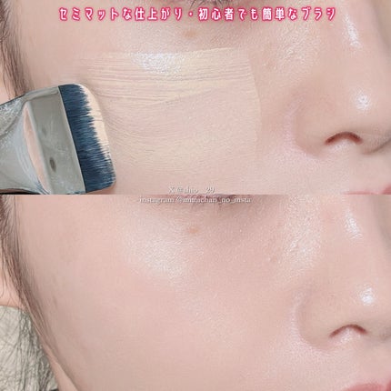 Spatula Wide Foundation Brush/wakemake/メイクブラシを使ったクチコミ(3枚目)