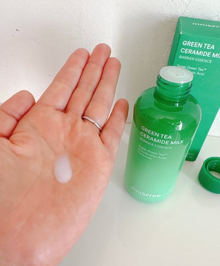 グリーンティー セラミド ミルク エッセンストナー/innisfree/化粧水を使ったクチコミ(2枚目)