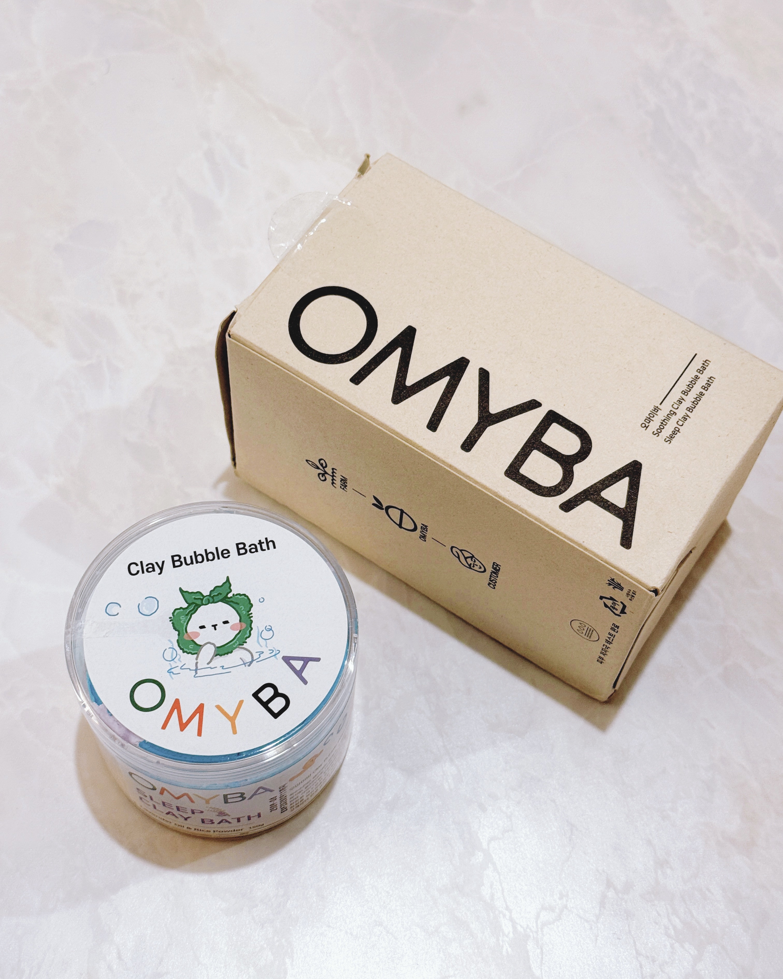 OMYBA クレイバブルバス/OMYBA/炭酸系入浴剤を使ったクチコミ（3枚目）