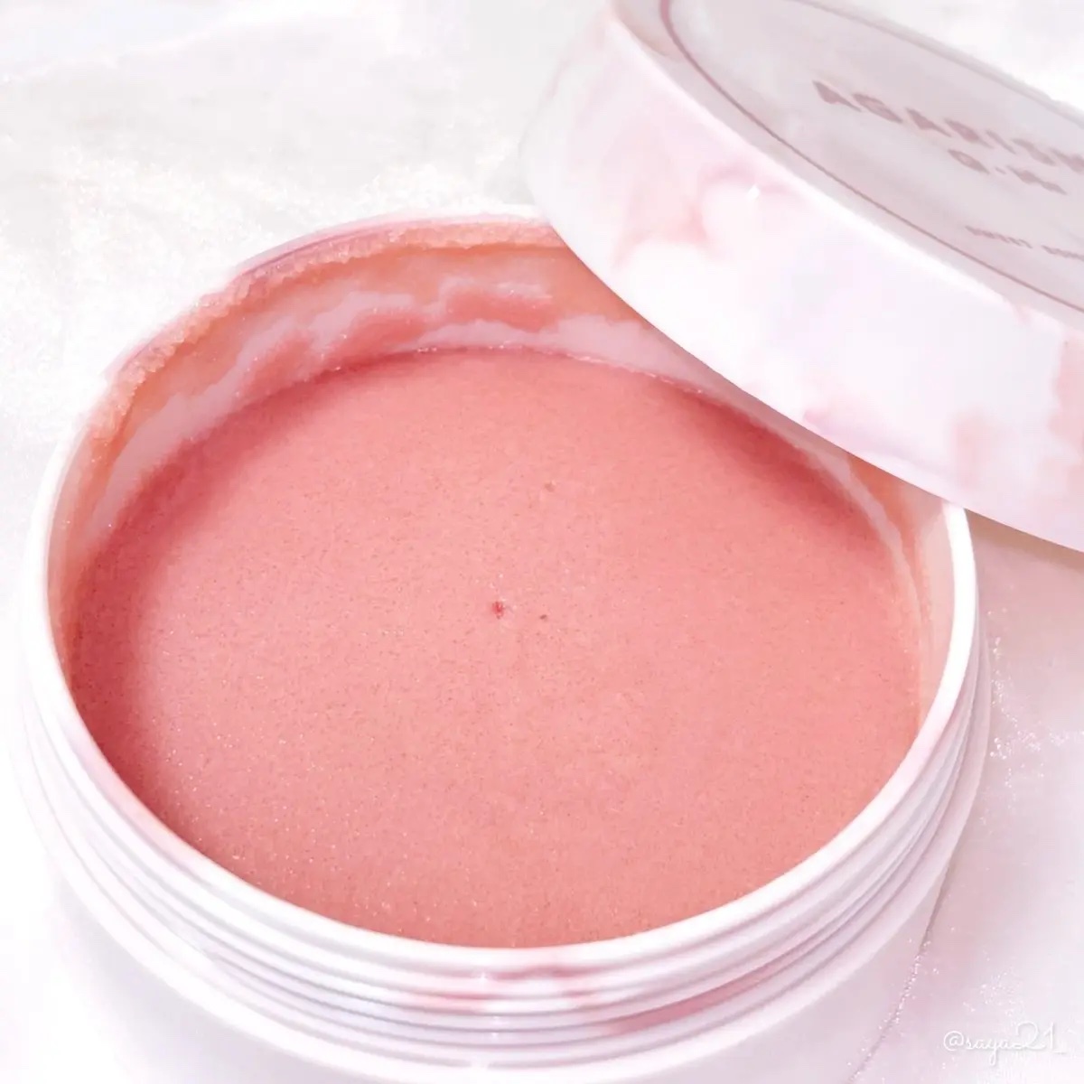 キューミースウィートボムタラソスクラブ　ピオニーブーケの香り/AGARISM/ボディスクラブを使ったクチコミ（2枚目）