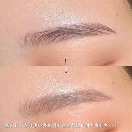 インスパイアスキニーブロウカラ/mude/眉マスカラを使ったクチコミ(3枚目)