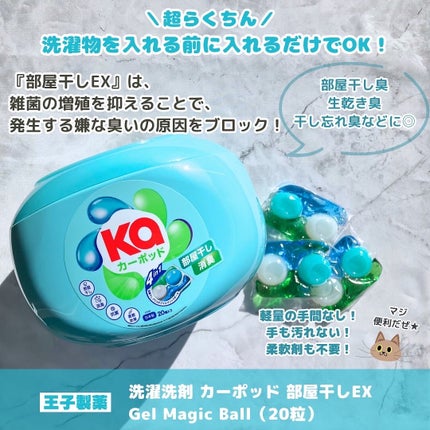 カーポッド 部屋干しEX/王子製薬/洗濯洗剤を使ったクチコミ(2枚目)