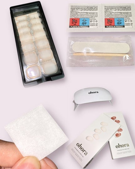 セミキュアジェルネイル(ハンド)/ohora/ネイルシールを使ったクチコミ(2枚目)