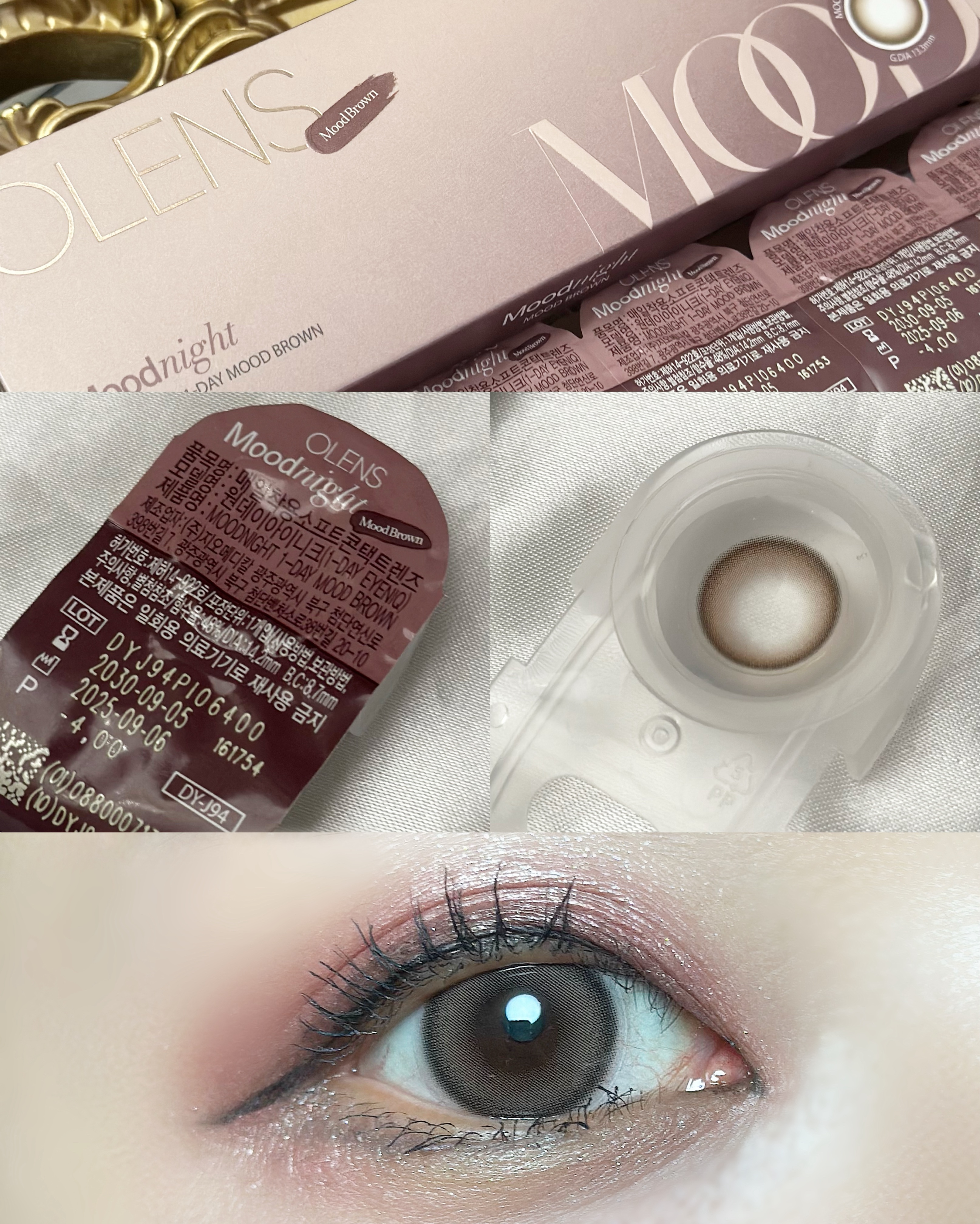 Moodnight 1Month/OLENS/カラーコンタクトレンズを使ったクチコミ（3枚目）