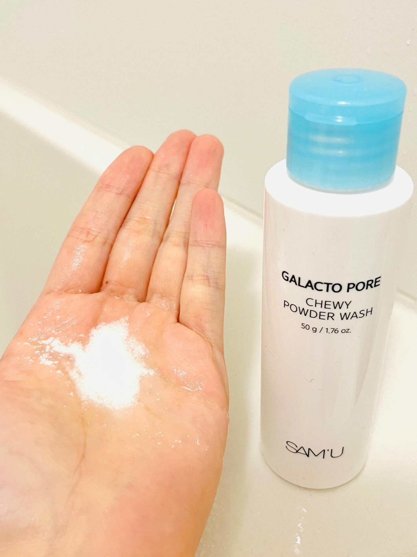 サミュ ガラクトポア チューイー パウダーウォッシュ/SAM'U/洗顔パウダーを使ったクチコミ（3枚目）