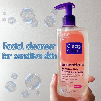 Essentials Sensitive Skin Foaming Facial Cleanser/Clean & Clear/洗顔フォームを使ったクチコミ(1枚目)