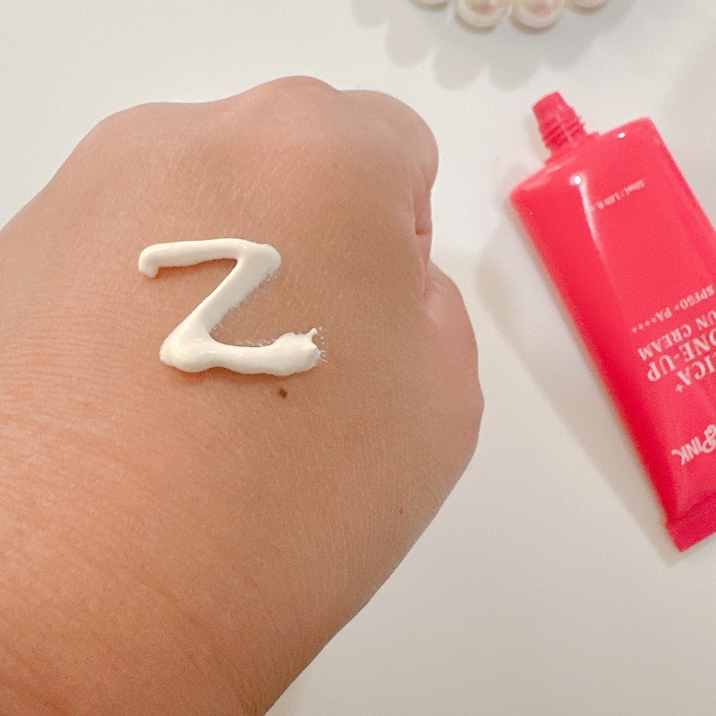 シカプラス トーンアップ サンスクリーン/Glam Pink/日焼け止めクリームを使ったクチコミ(3枚目)