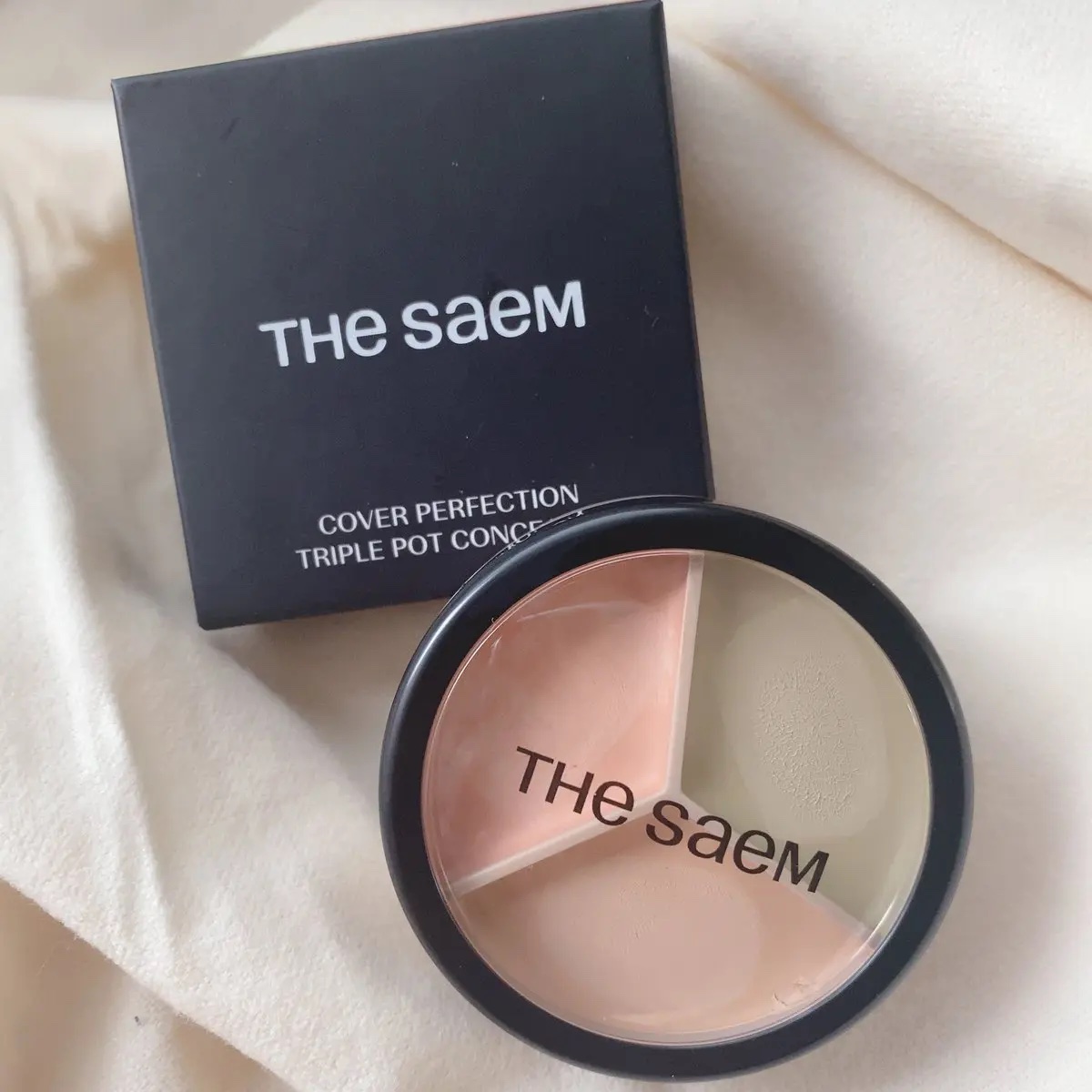 カバーパーフェクション トリプル ポット コンシーラー/the SAEM/パレットコンシーラーを使ったクチコミ（1枚目）