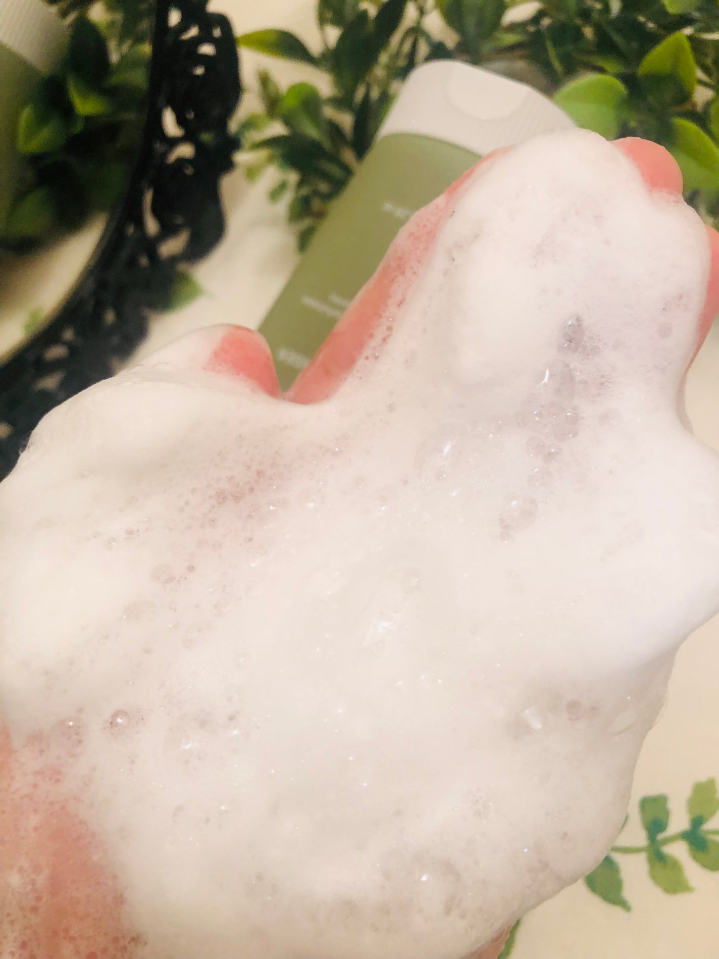 グリーンティー LHA ディープポアもちソープクレンザー /アレンシア/洗顔フォームを使ったクチコミ(4枚目)