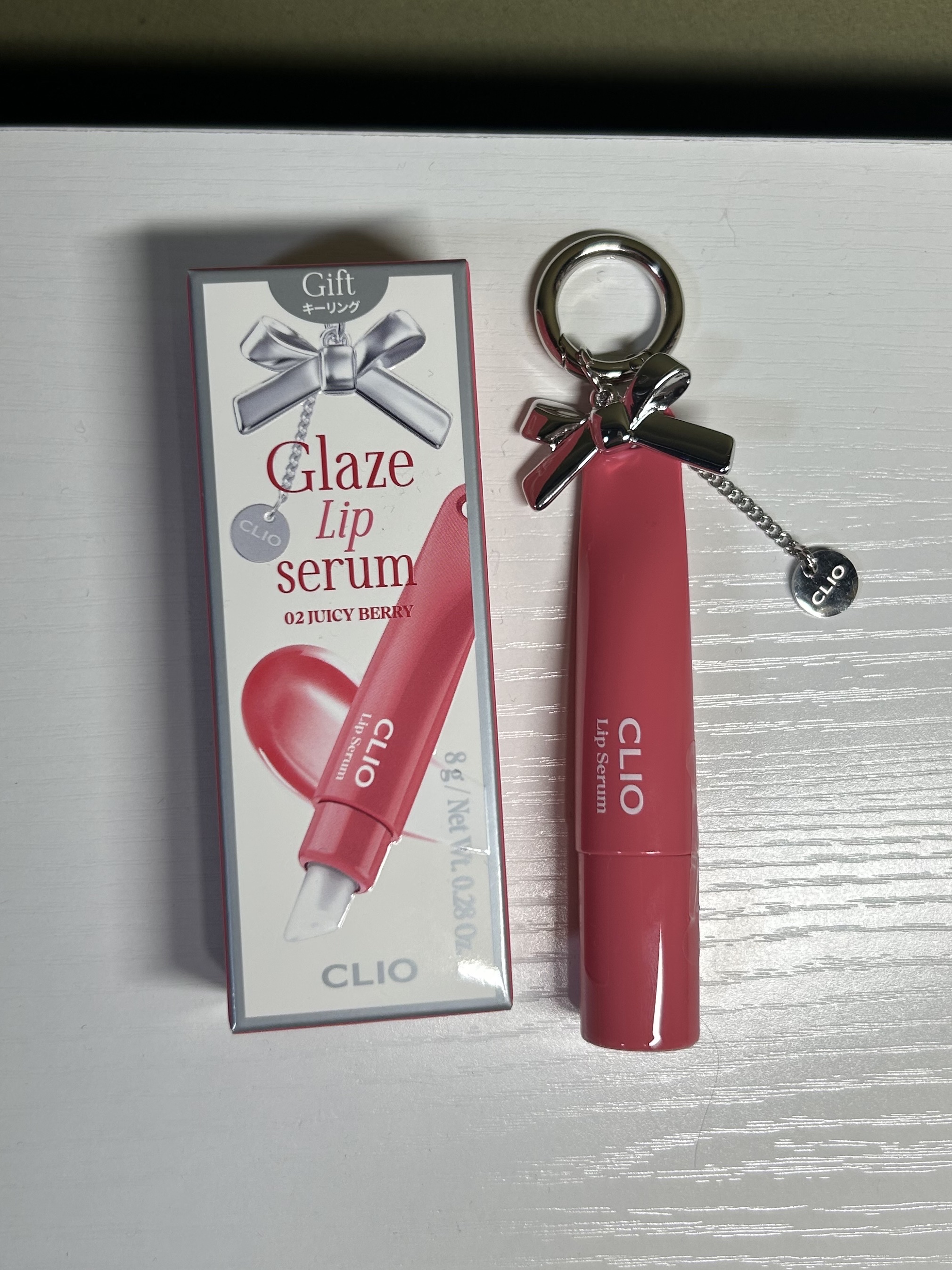 グレーズリップセラム 02 ジューシー ベリー/CLIO/リップグロスを使ったクチコミ（2枚目）