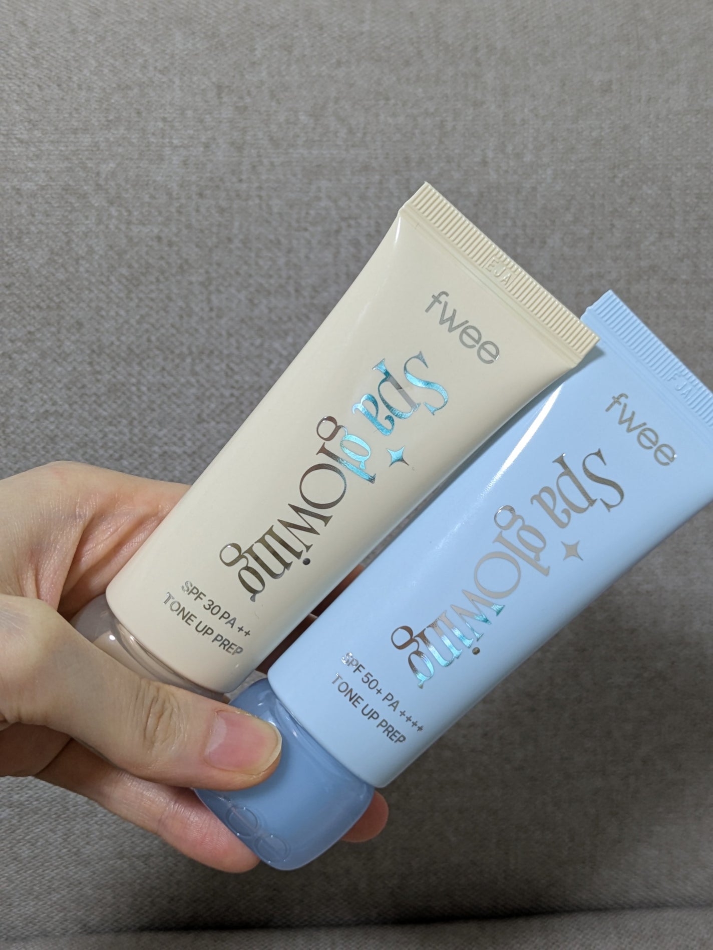 スパグロウUVトーンアップベース/fwee/化粧下地を使ったクチコミ(1枚目)