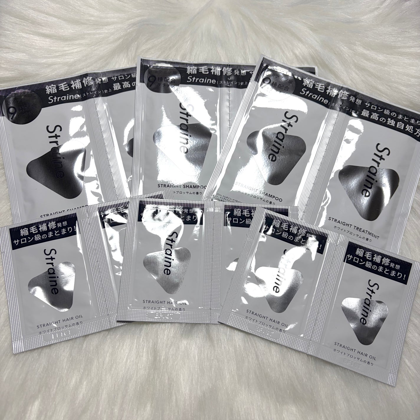 ストレートシャンプー/ストレートトリートメント ホワイトブロッサムの香り/Straine/市販シャンプーを使ったクチコミ(1枚目)