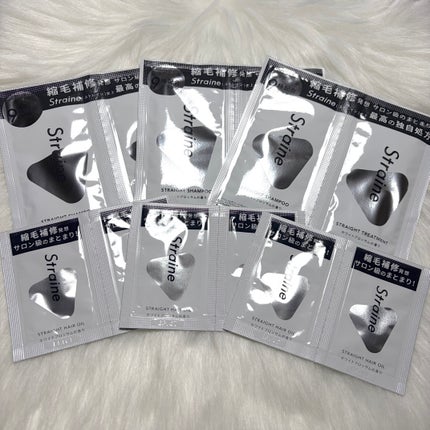 ストレートヘアオイル 2連サシェ/Straine/ヘアオイルの画像