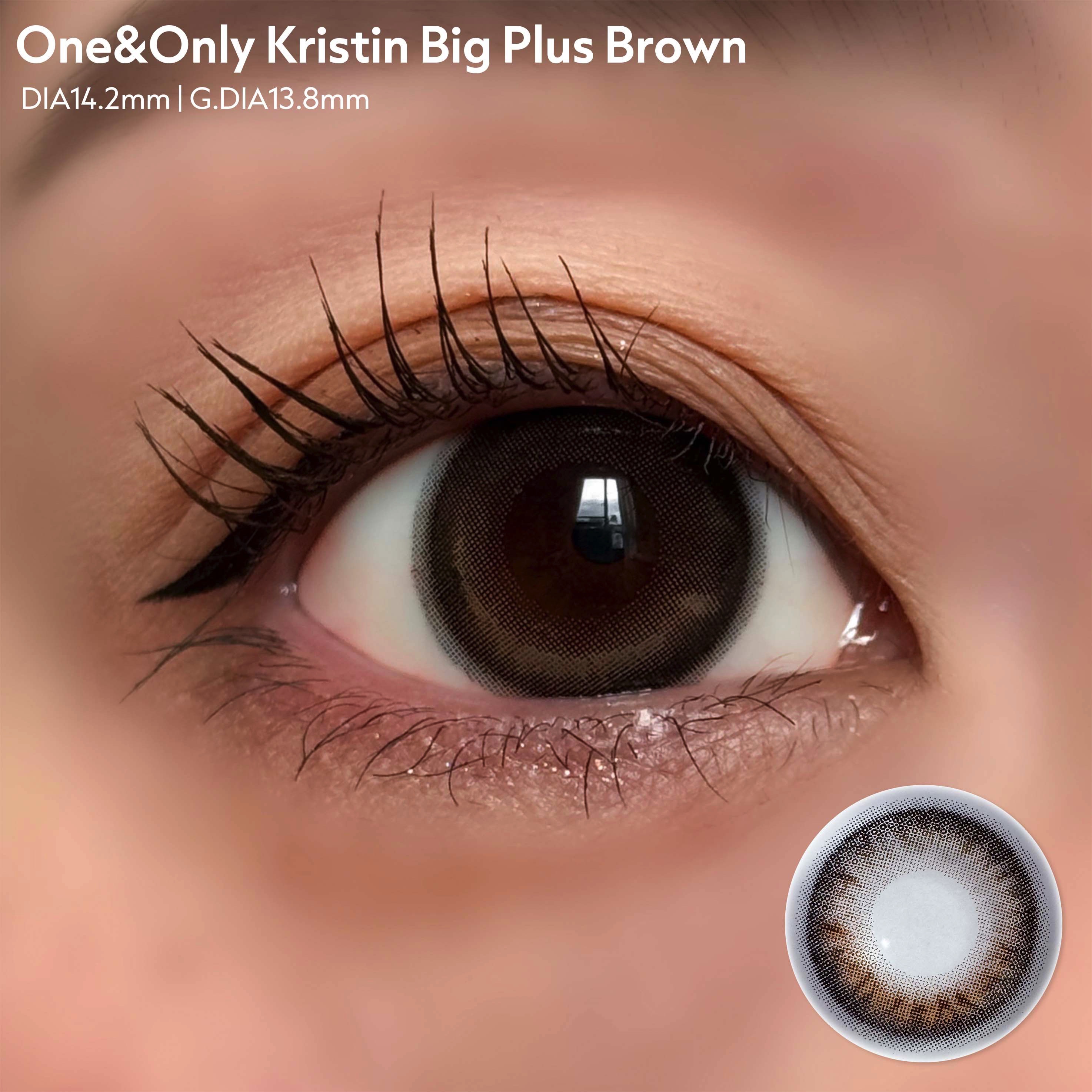 One&Only Kristin Plus/Hapa kristin/カラーコンタクトレンズを使ったクチコミ（3枚目）