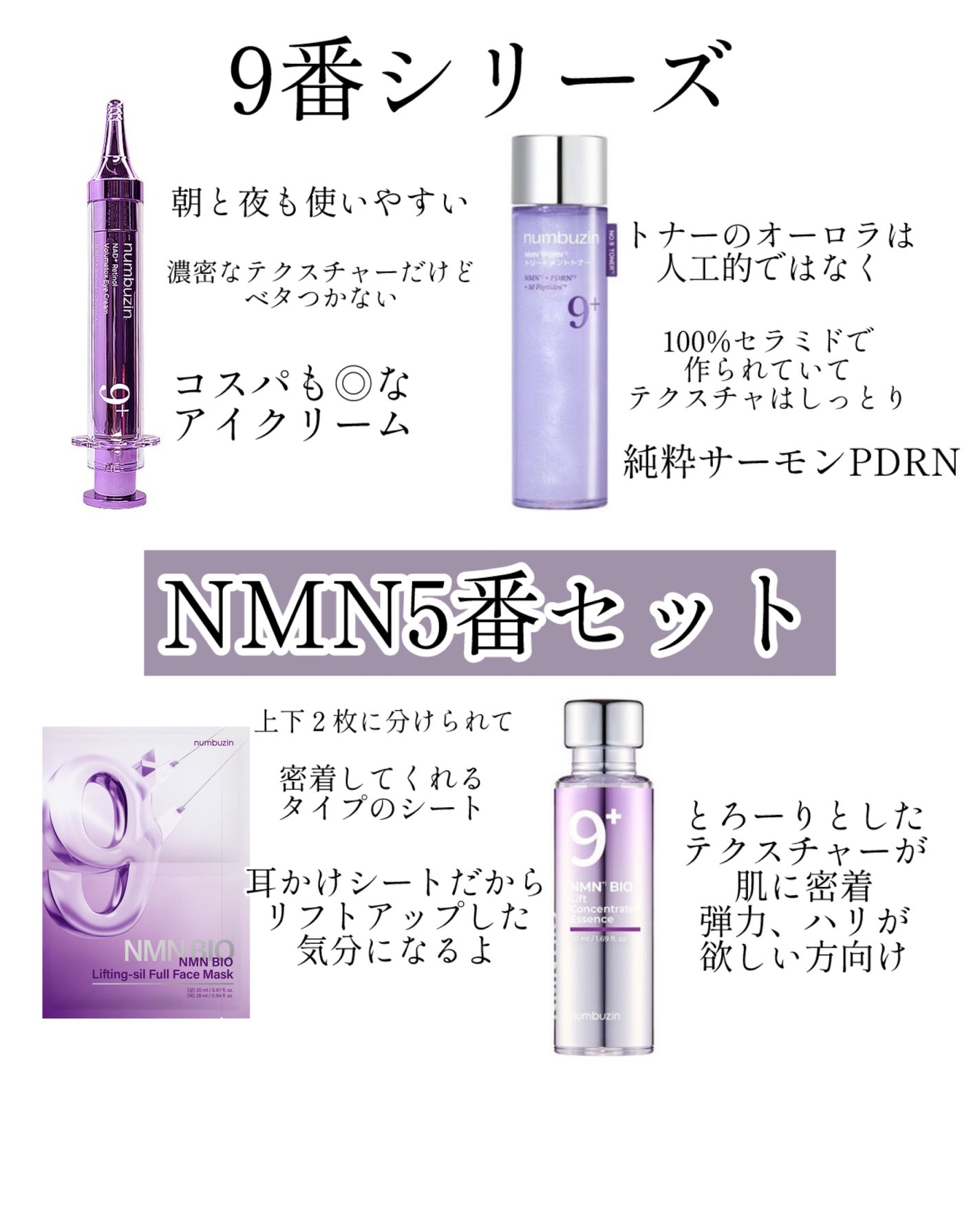 9番 NMNバイオリフトラッピングマスク/numbuzin/シートマスク・パックを使ったクチコミ(8枚目)