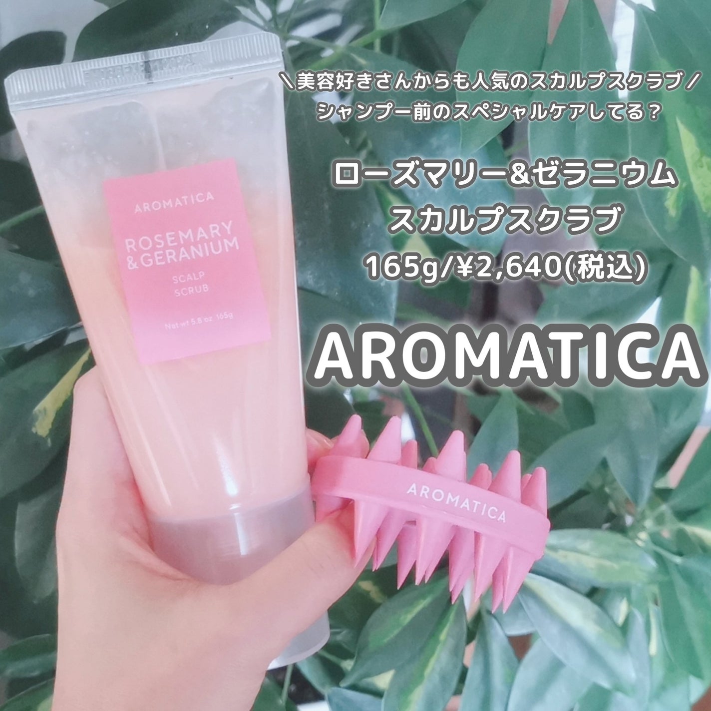 ローズマリー&ゼラニウムスカルプスクラブ/AROMATICA/ヘッドスクラブを使ったクチコミ(1枚目)