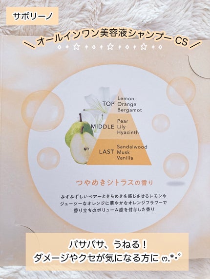 サボリーノ オールインワン美容液シャンプー CS/サボリーノ/市販シャンプーを使ったクチコミ(3枚目)