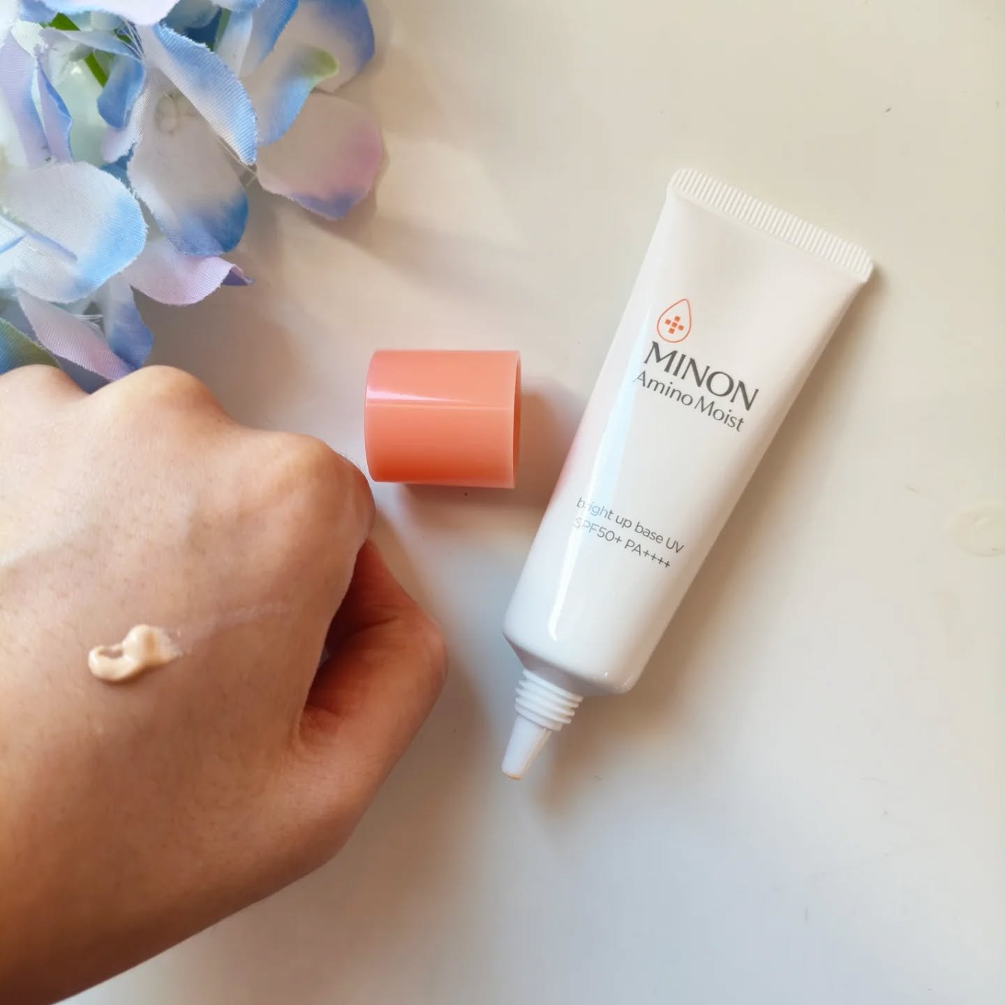 ミノン アミノモイスト ブライトアップベース UV/ミノン/日焼け止めクリームを使ったクチコミ（3枚目）