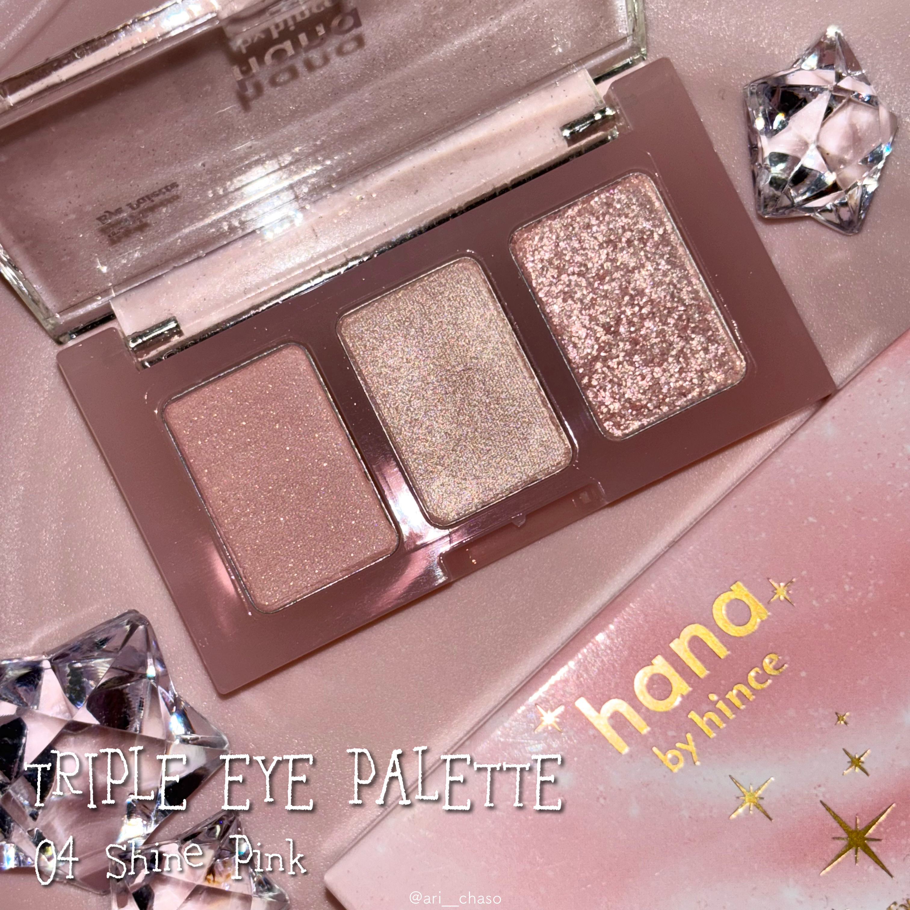 トリプルアイパレット/hana by hince/アイシャドウパレットを使ったクチコミ（1枚目）