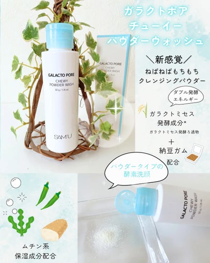 サミュ ガラクトポア チューイー パウダーウォッシュ/SAM'U/洗顔パウダーを使ったクチコミ(2枚目)