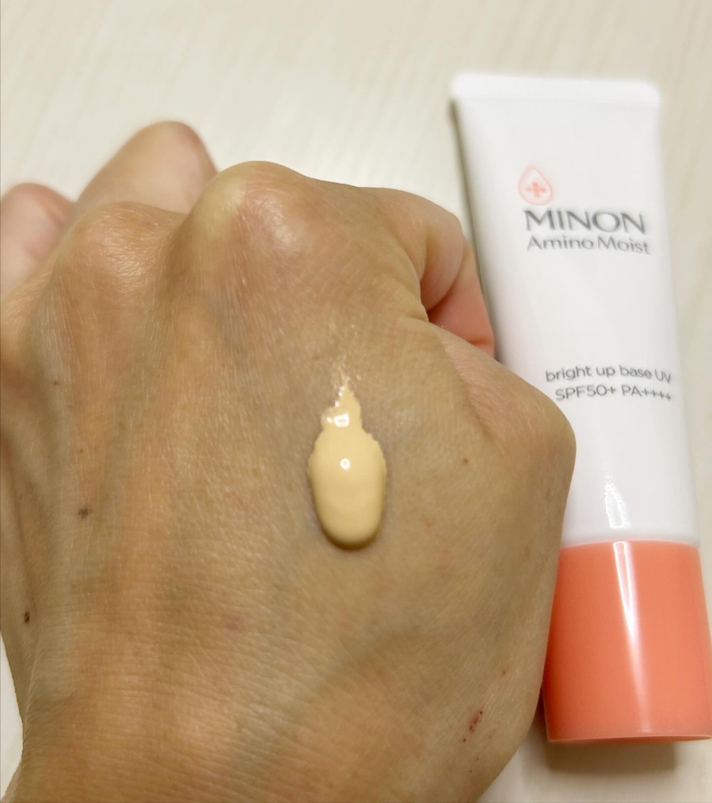 ミノン アミノモイスト ブライトアップベース UV/ミノン/日焼け止めクリームを使ったクチコミ（2枚目）