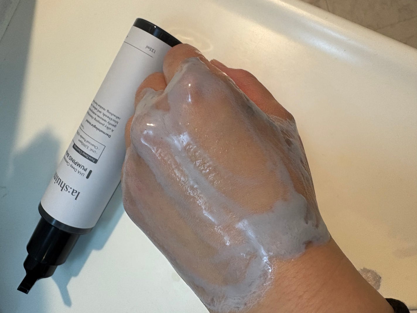 ラ・シューム LHA ディープクレンジング ポンピング バーム/la:shuim/クレンジングバームを使ったクチコミ(5枚目)