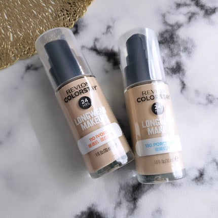 カラーステイ ロングウェア メイクアップ/REVLON/リキッドファンデーションを使ったクチコミ(2枚目)