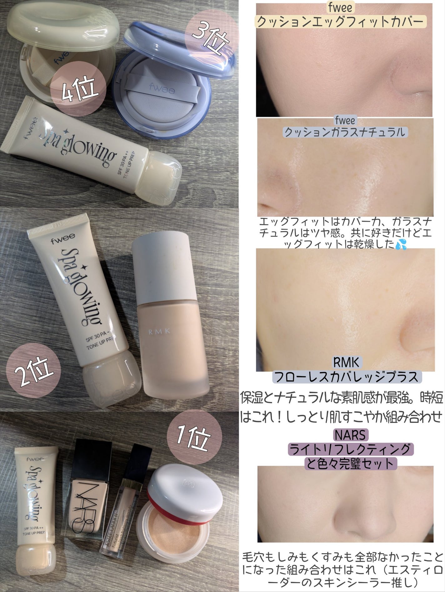 ライトリフレクティング ファンデーション/NARS/リキッドファンデーションを使ったクチコミ(7枚目)
