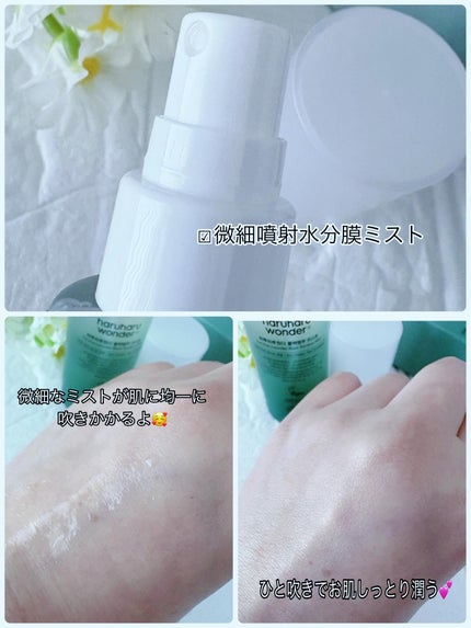 ブラックバンブーミスト/haruharu wonder/ミスト状化粧水を使ったクチコミ(3枚目)