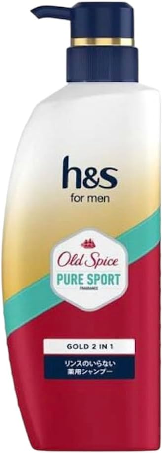 h&s h&s for men ゴールド2IN1 リンスのいらない薬用シャンプー オールドスパイスピュアスポーツの香り