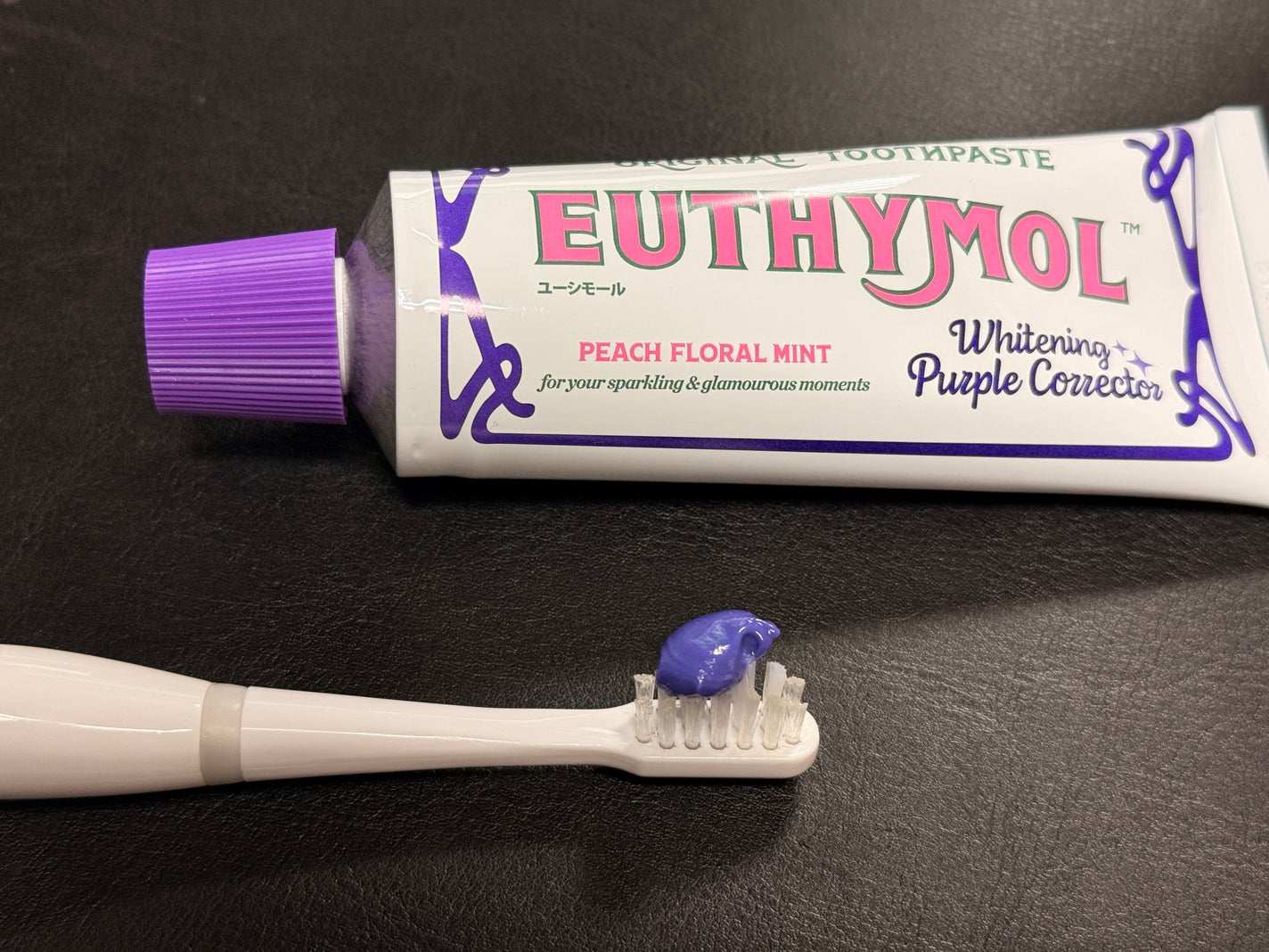 ホワイトパープル歯みがき ピーチフローラルミントの香り/EUTHYMOL/歯磨き粉を使ったクチコミ(3枚目)