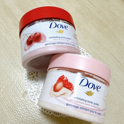 ダヴ ふわとろクリーミースクラブ ザクロ&シアバター 225ml/ダヴ/ボディスクラブの画像