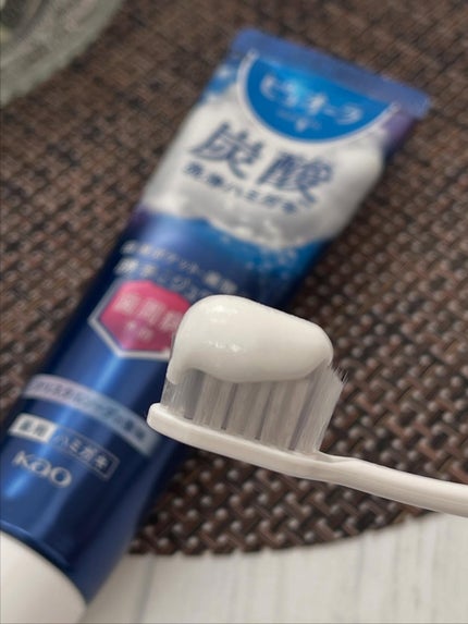 ピュオーラ 炭酸ハミガキ【医薬部外品】/ピュオーラ/歯磨き粉を使ったクチコミ(4枚目)